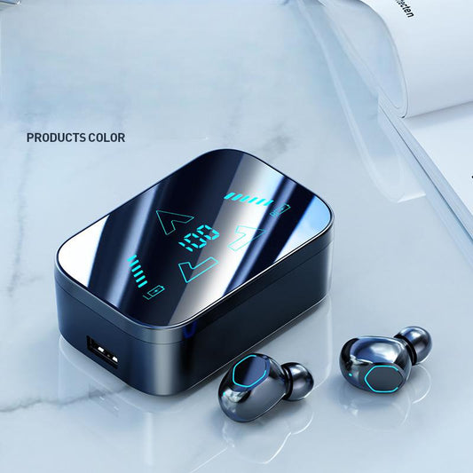 Écouteurs Bluetooth M48 avec autonomie de batterie ultra longue, capacité de batterie élevée, écran d'affichage numérique intra-auriculaire, écouteurs rechargeables 5.3