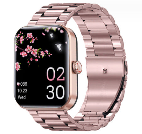 Bracelet de sport F57L, moniteur de fréquence cardiaque, de pression artérielle, de température corporelle, d'informations, montre intelligente Bluetooth