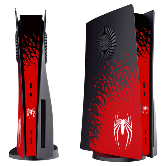 Autocollants de peau intermédiaires intégrés pour console PlayStation PS5, partie centrale de l'araignée, hôte de la barre lumineuse, autocollant en vinyle pour PS5