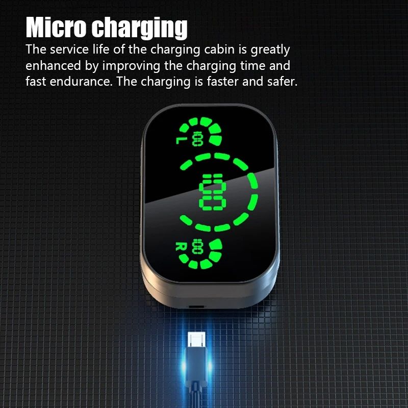 Écouteurs Bluetooth sans fil Mirror Digital YD03 TWS intra-auriculaires à batterie élevée