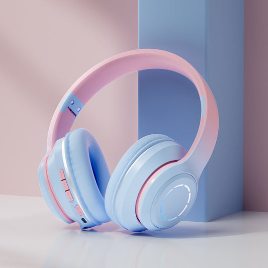 Écouteurs Bluetooth dégradés, casques d'écoute pliables