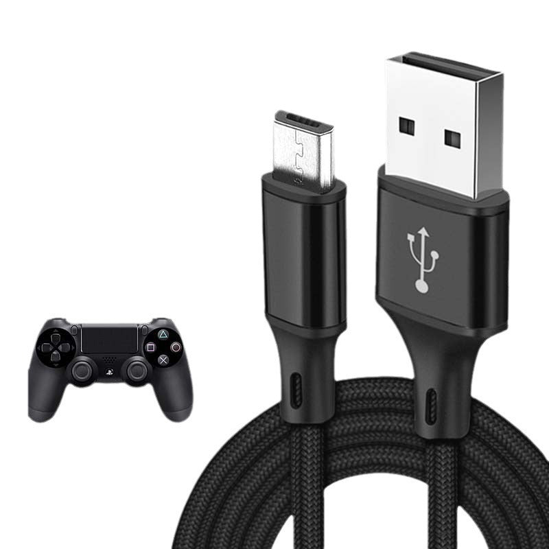 Câble de chargement du contrôleur PS4, câble de données micro USB, câble de chargement du contrôleur sans fil, câble de connexion de 1/2/3 mètre