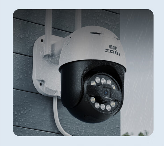 Caméra panoramique extérieure haute définition 4K surveillant la sécurité du réseau domestique moniteur extérieur étanche vision nocturne 360°